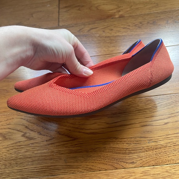 Rothy’s Women’s The Point Flats Persimmon Retired - Picture 6 of 6